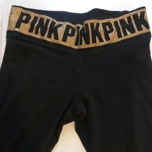 Gently used PINK full length leggings!!